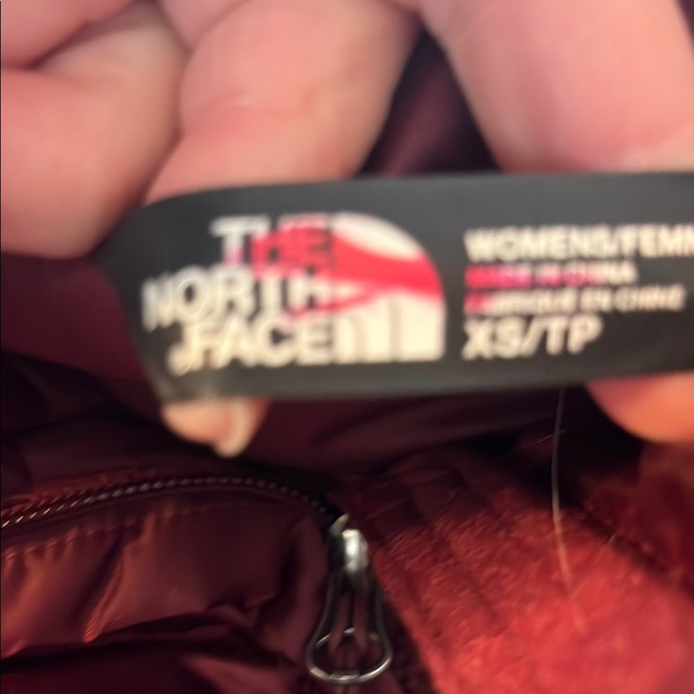The North Face Maroon Puffer Vest - Picture 3 of 10